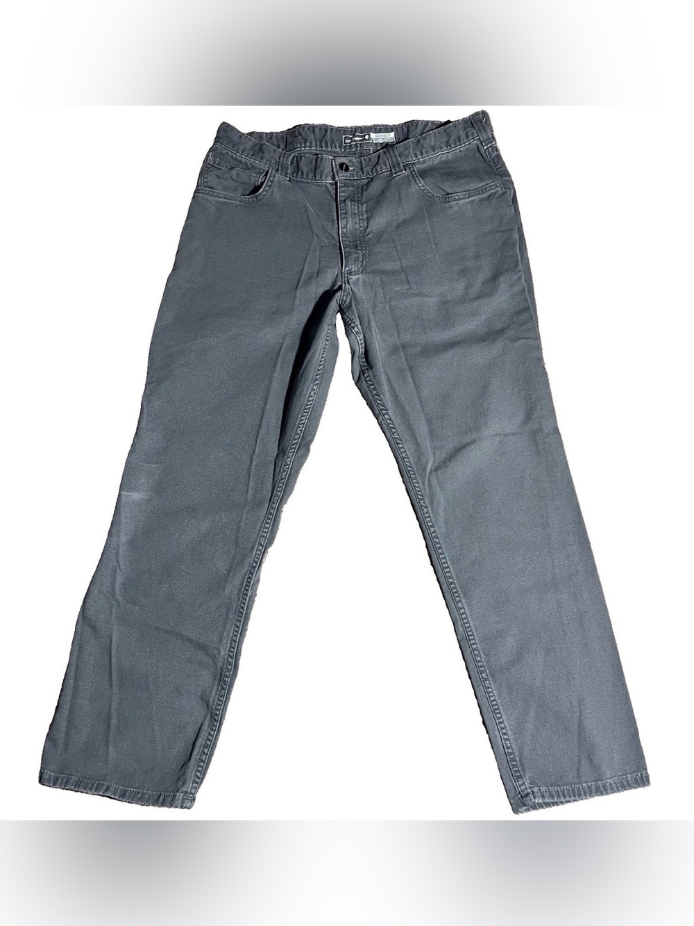 Carhartt Rugged Flex Relaxed Fit Canvas Work Pant 36X30 Gray Durable Mens Wear - Picture 1 of 5